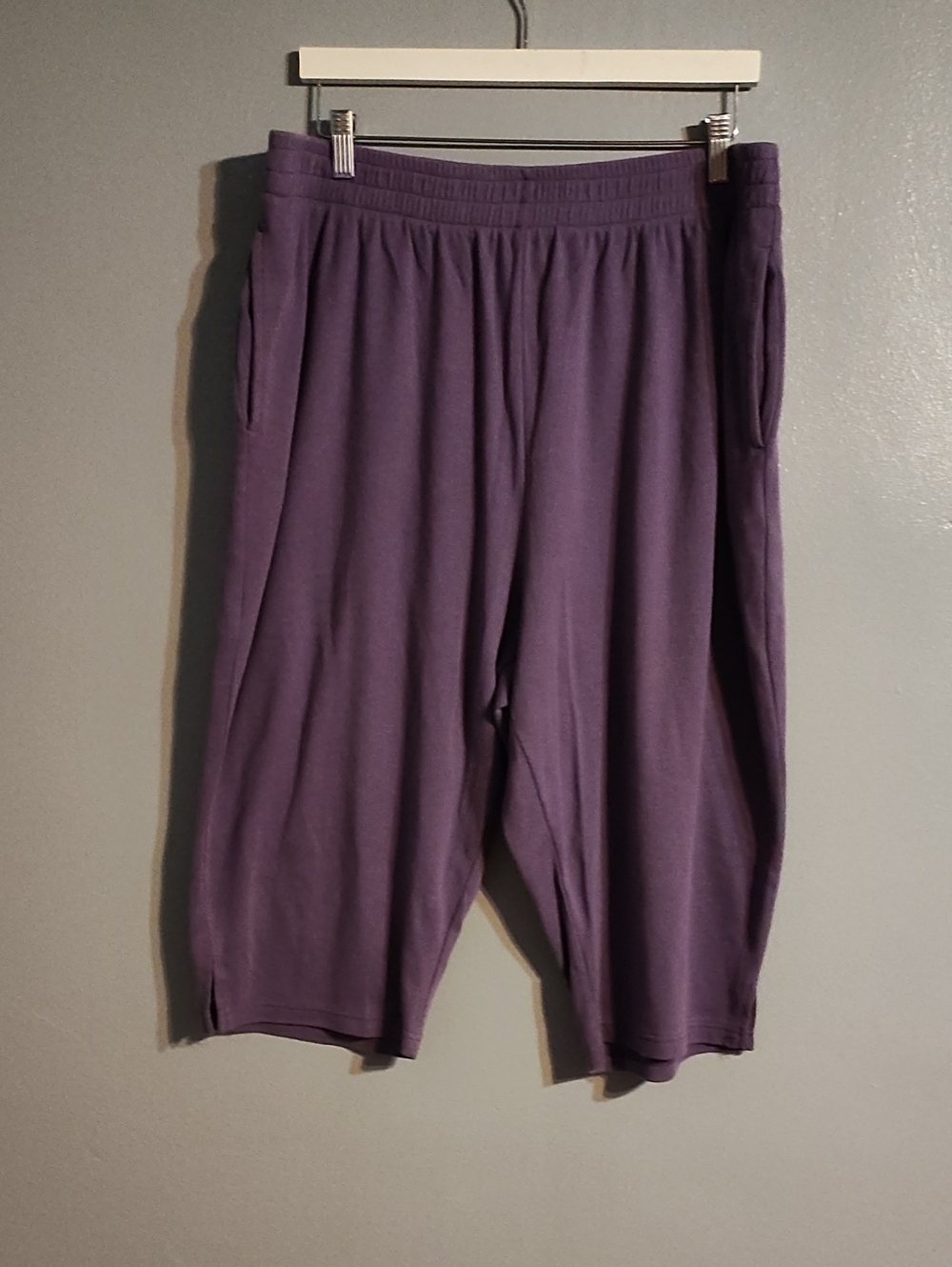 Roaman's Purple Harem-Style Capris